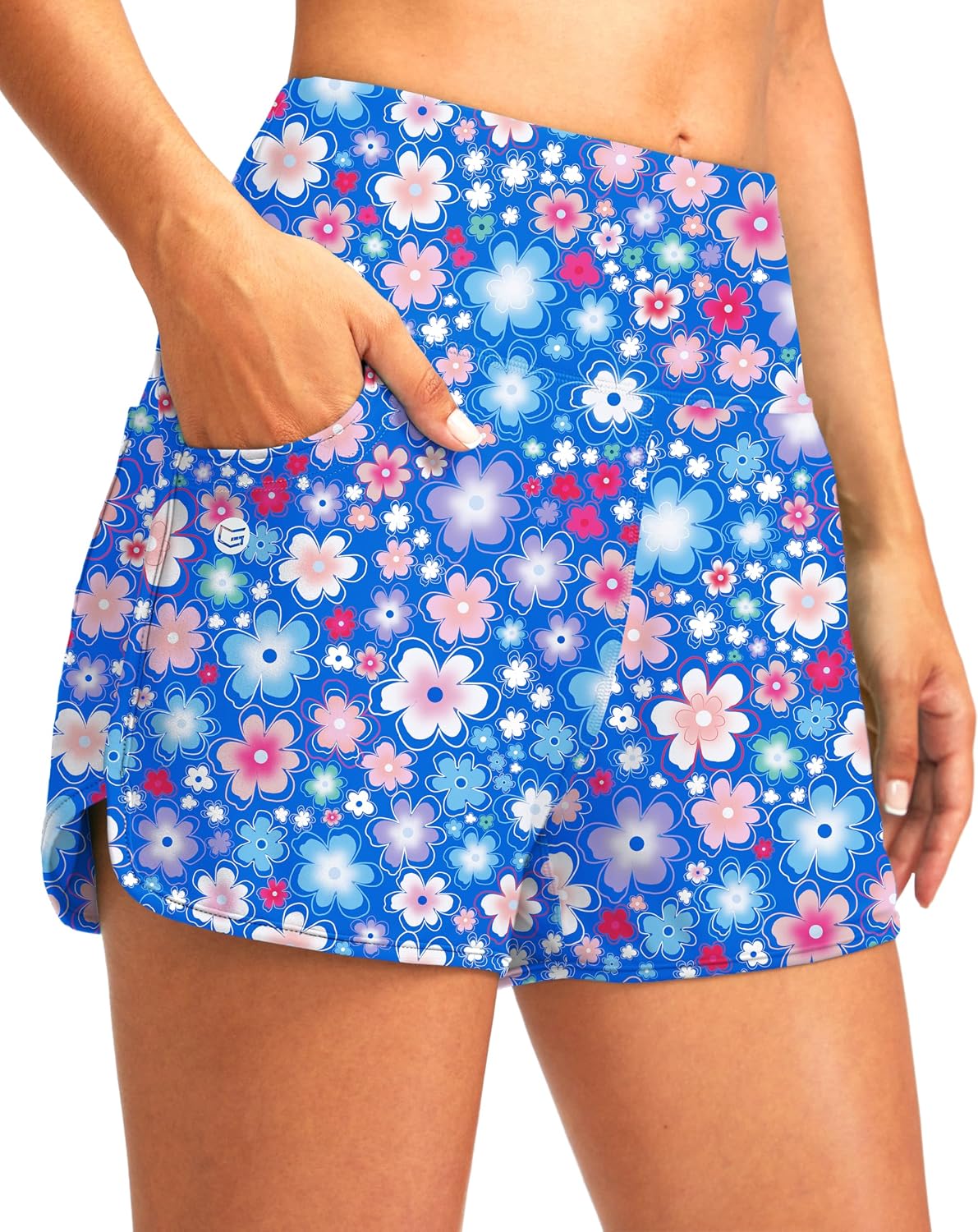 Women's Swim Board Shorts - UPF 50+ Quick Dry with Built-In Liner, Three Pockets and 3 or 5 Inch Inseam - 3'' Inseam (15